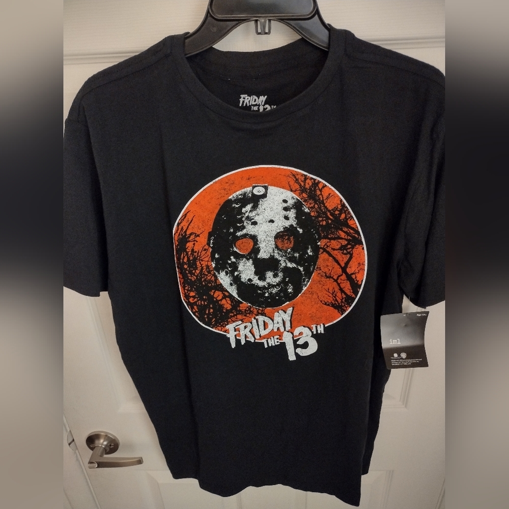Friday The 13th Shirt Men Black Graphic Jason Tee New